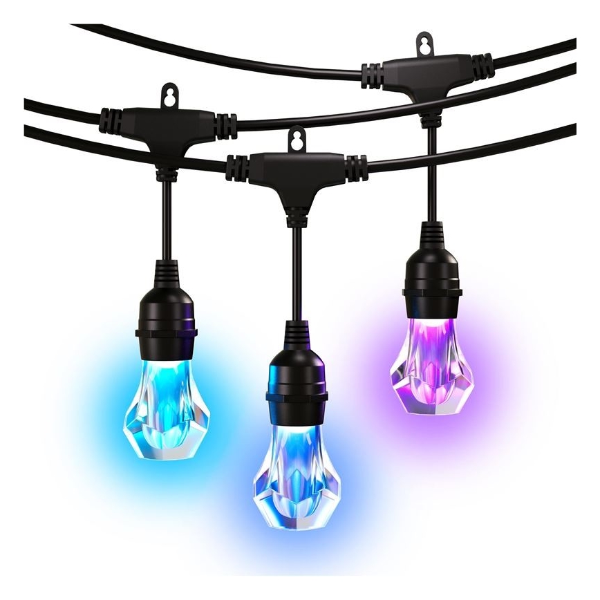 Nanoleaf - LED RGBWIC Stmívatelný venkovní řetěz GIRLANDA 20xLED 15m 2700-6500K Wi-Fi IP65