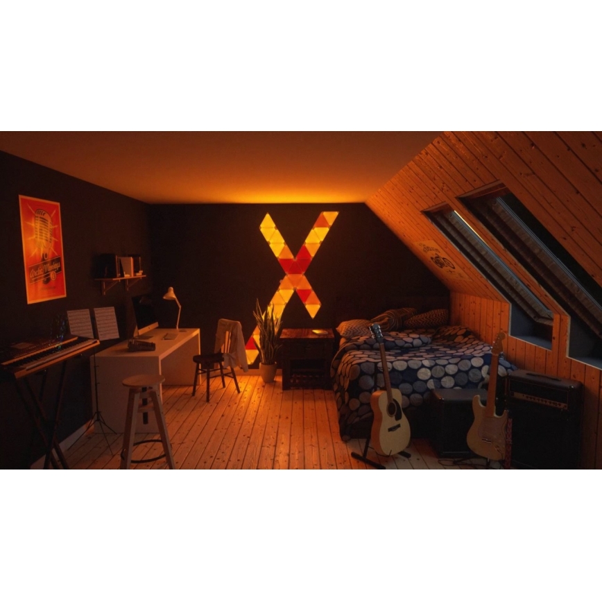 Nanoleaf - SADA 9x LED RGB Stmívatelný panel RHYTHM LED/2W/230V Wi-Fi