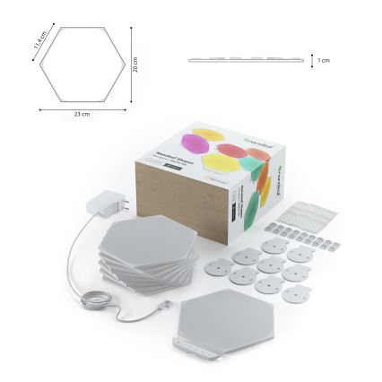 Nanoleaf - SADA 9x LED RGB Stmívatelný panel SHAPES HEXAGON LED/2W/230V 1200-6500K Wi-Fi
