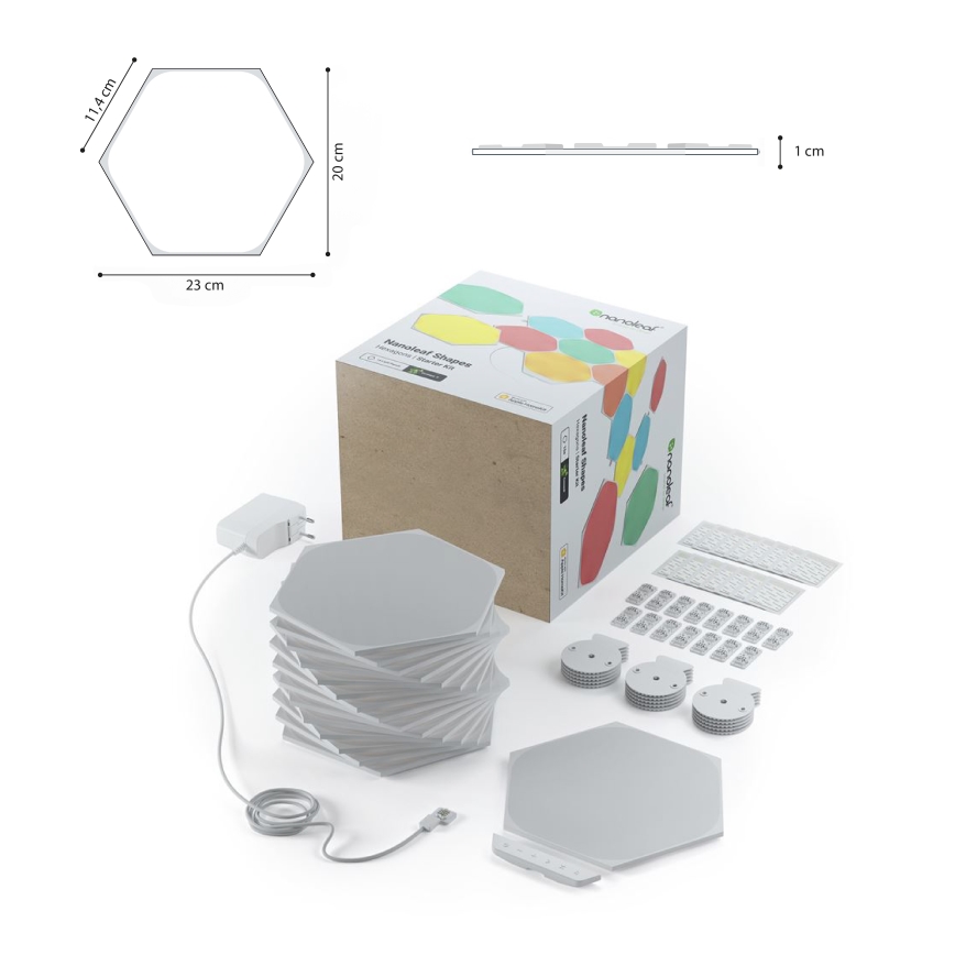 Nanoleaf - SADA 15x LED RGB Stmívatelný panel LED/2W/230V 1200-6500K Wi-Fi
