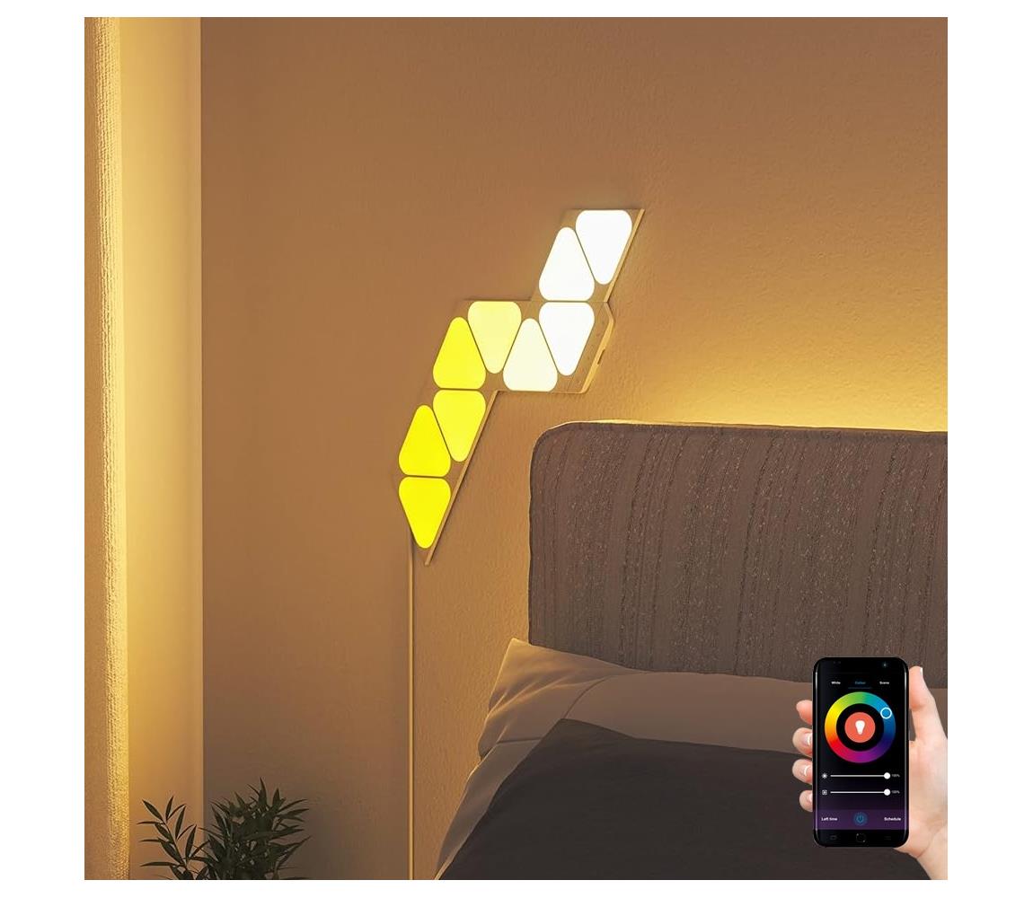 Nanoleaf Nanoleaf NL48-0002TW-9PK-EU - SADA 9x LED RGBW Stmívatelný panel TRIANGLES 0,54W NL0036