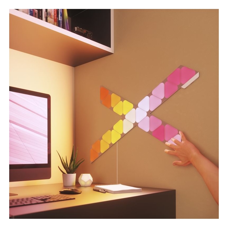 Nanoleaf - Rozšiřovací SADA 10x LED RGB Stmívatelný panel TRIANGLES LED/0,5W/230V Wi-Fi