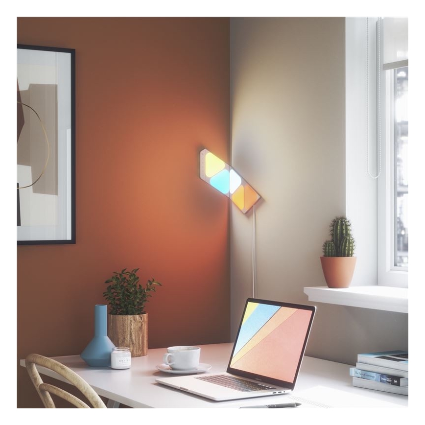 Nanoleaf - SADA 5x LED RGB Stmívatelný panel TRIANGLES LED/0,5W/230V 1200-6500K Wi-Fi