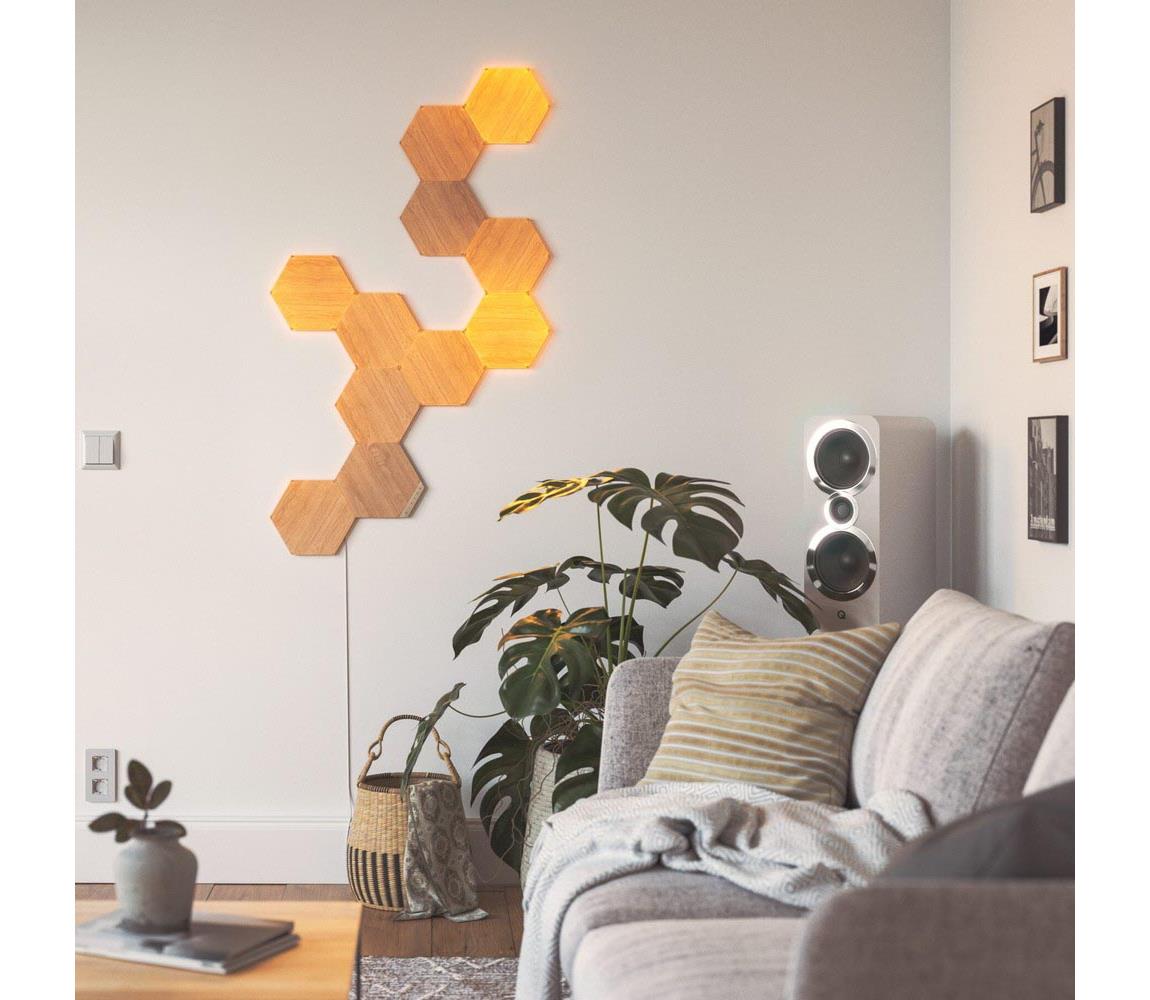 Nanoleaf Nanoleaf NL52-E-0001HB-3PK - SADA 3x LED Stmívatelný panel HEXAGONS LED/2W/230V NL0030