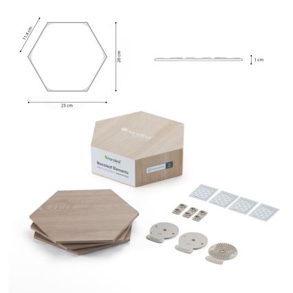 Nanoleaf - SADA 3x LED Stmívatelný panel HEXAGONS LED/2W/230V Wi-Fi