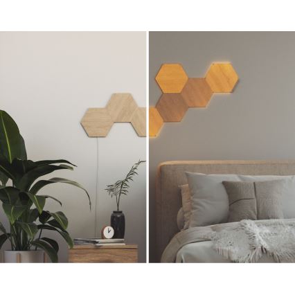 Nanoleaf - SADA 3x LED Stmívatelný panel HEXAGONS LED/2W/230V Wi-Fi