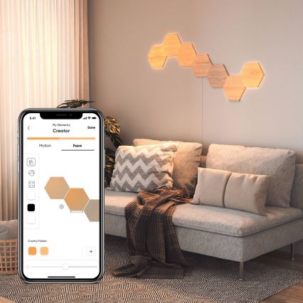 Nanoleaf - SADA 3x LED Stmívatelný panel HEXAGONS LED/2W/230V Wi-Fi