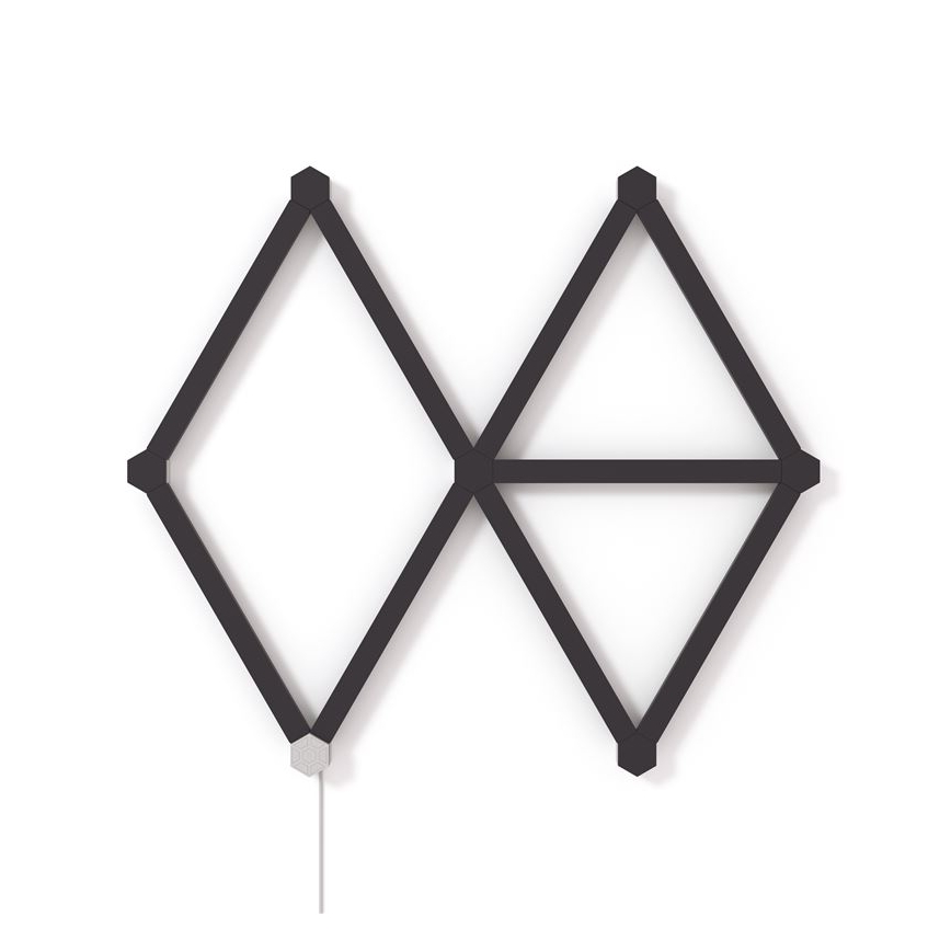 Nanoleaf - Sada krytů na lištu LINES 9 ks černá matná