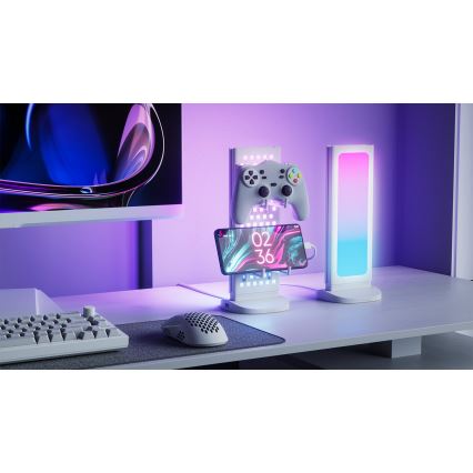 Nanoleaf - LED RGBIC Stmívatelná nabíjecí stolní stanice 3v1 5V 2700-6500K černá