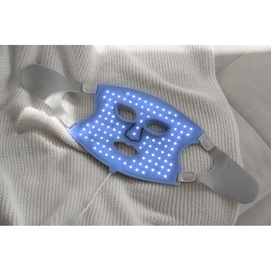 Nanoleaf - LED RGB+IR Obličejová terapeutická maska LED/5W/2500 mAh + dálkové ovládání