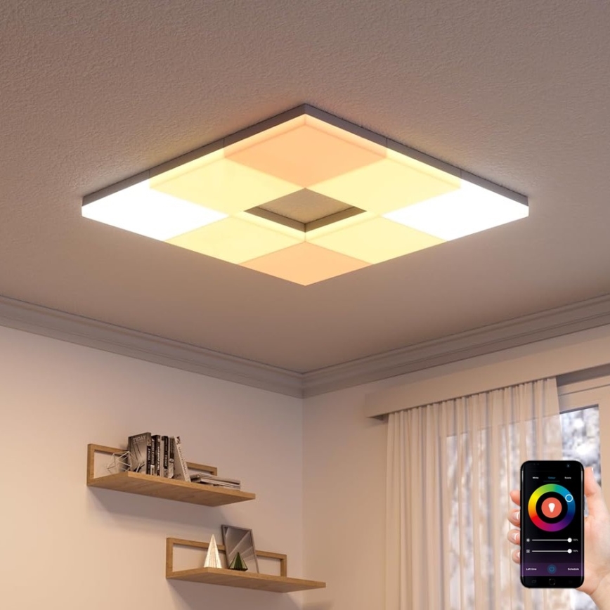 Nanoleaf - SADA 3x LED RGBW Stmívatelné stropní svítidlo SKYLIGHT 1xLED/18W/230V + 2xLED/16W/230V 2700-6500K Wi-Fi