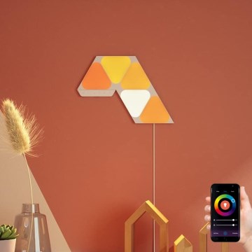 Nanoleaf - SADA 5x LED RGB Stmívatelný panel TRIANGLES LED/0,5W/230V 1200-6500K Wi-Fi