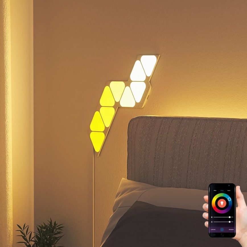 Nanoleaf - SADA 9x LED RGBW Stmívatelný panel TRIANGLES LED/0,54W/230V 1200-6500K Wi-Fi