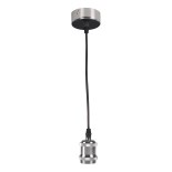 Napájecí kabel 1xE27/20W/230V lesklý chrom