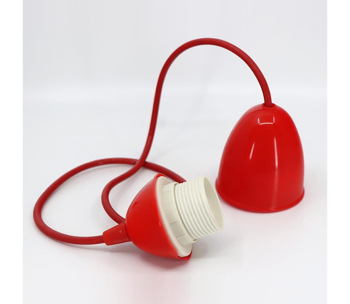 Prezent Napájecí kabel 1xE27/60W/230V červená 51023004