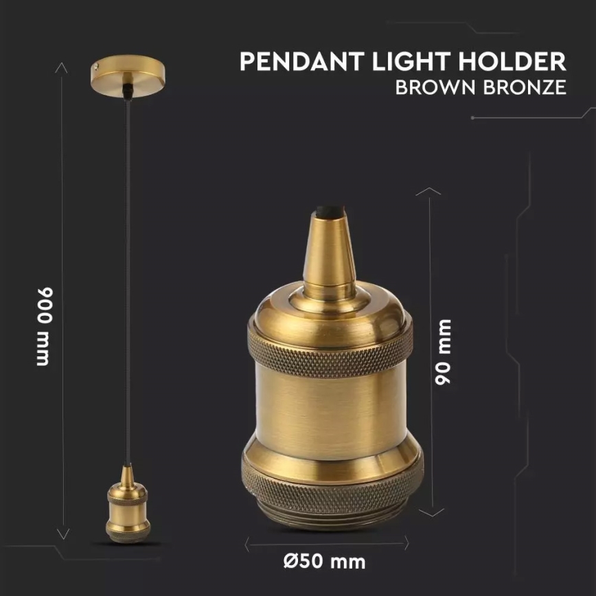 Napájecí kabel 1xE27/60W/230V