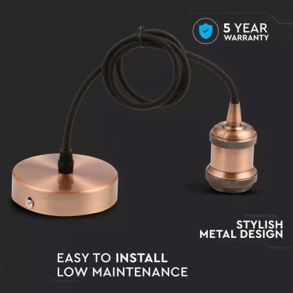 Napájecí kabel 1xE27/60W/230V