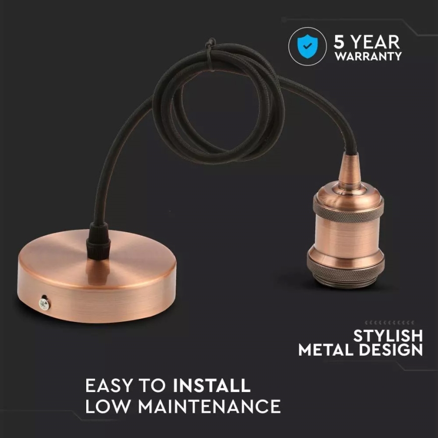 Napájecí kabel 1xE27/60W/230V