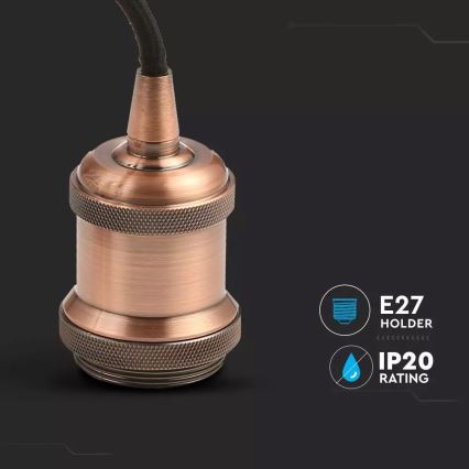 Napájecí kabel 1xE27/60W/230V