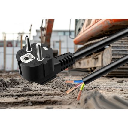 Napájecí kabel 3 m 230V černá