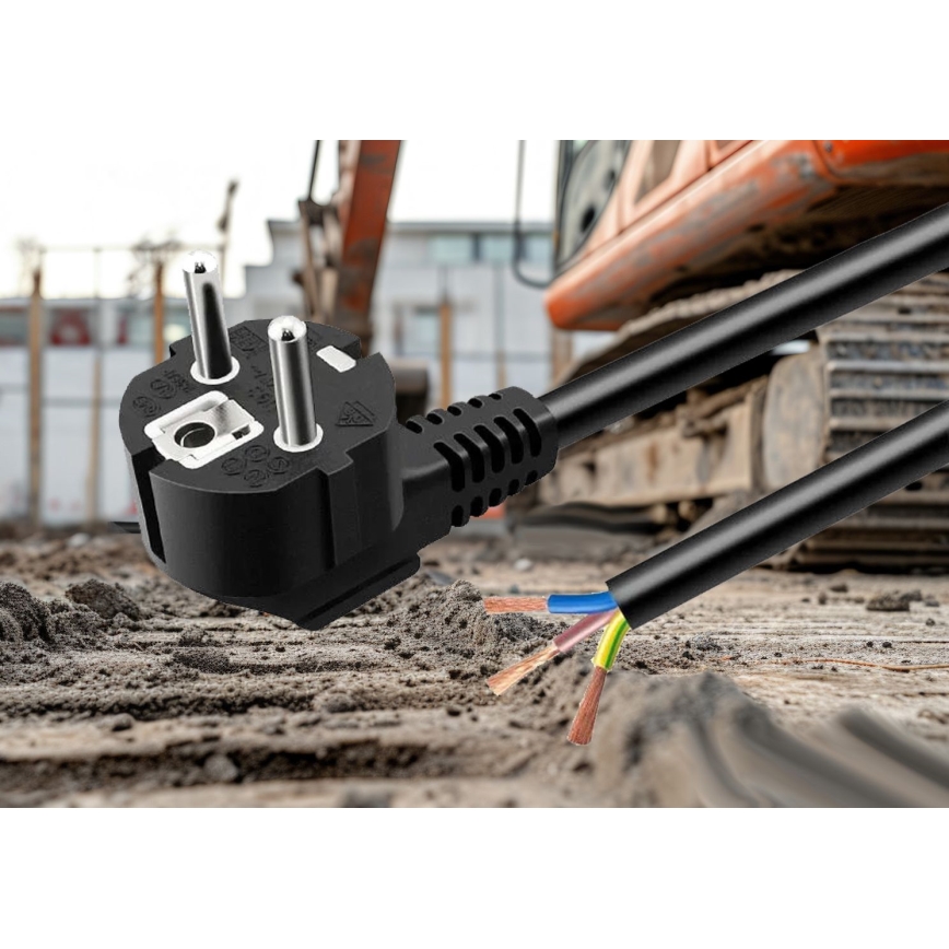 Napájecí kabel 3 m 230V černá