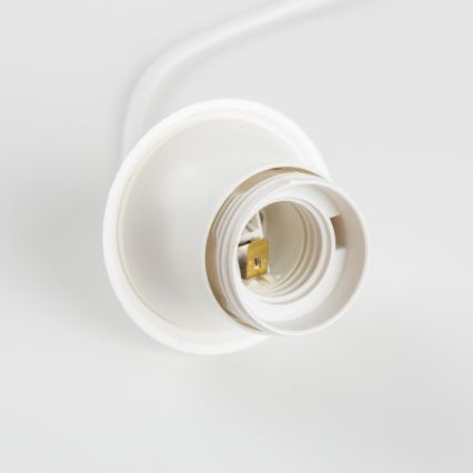 Napájecí kabel EDI 1xE27/60W/230V 90 cm bílá