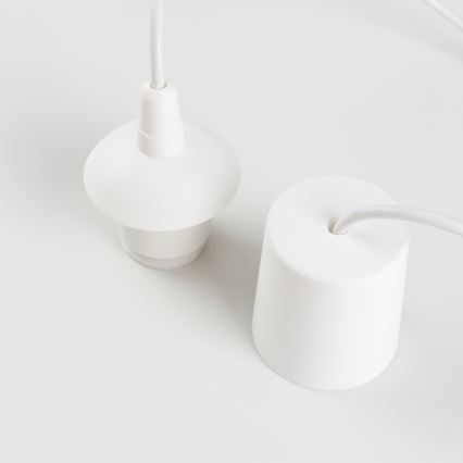 Napájecí kabel EDI 1xE27/60W/230V 90 cm bílá