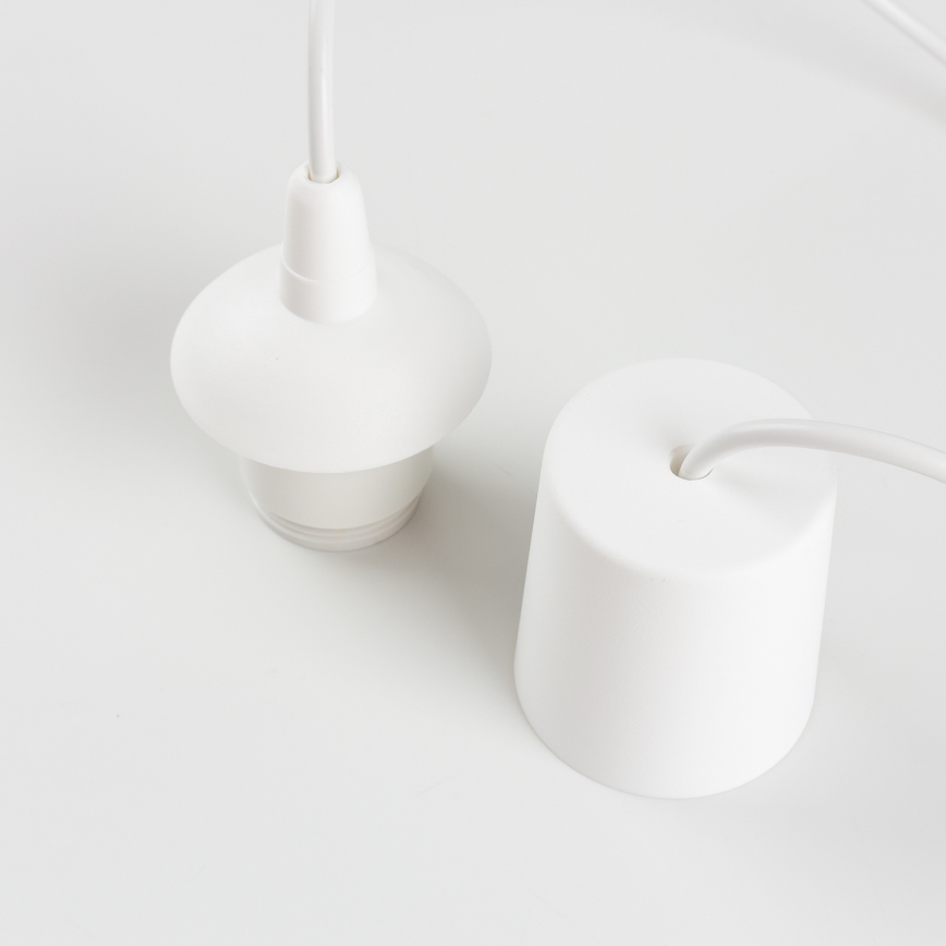 Napájecí kabel EDI 1xE27/60W/230V 90 cm bílá