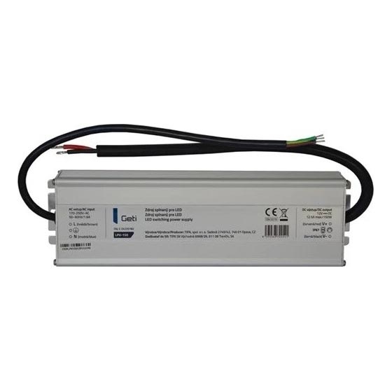 Napájecí zdroj spínaný pro LED pásky 150W/12V IP67