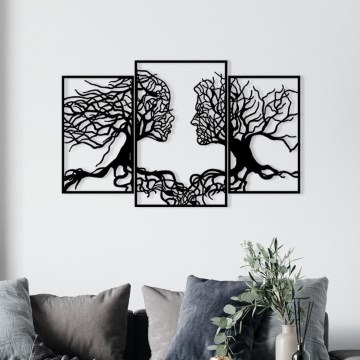 Nástěnná dekorace 116x71 cm strom života kov