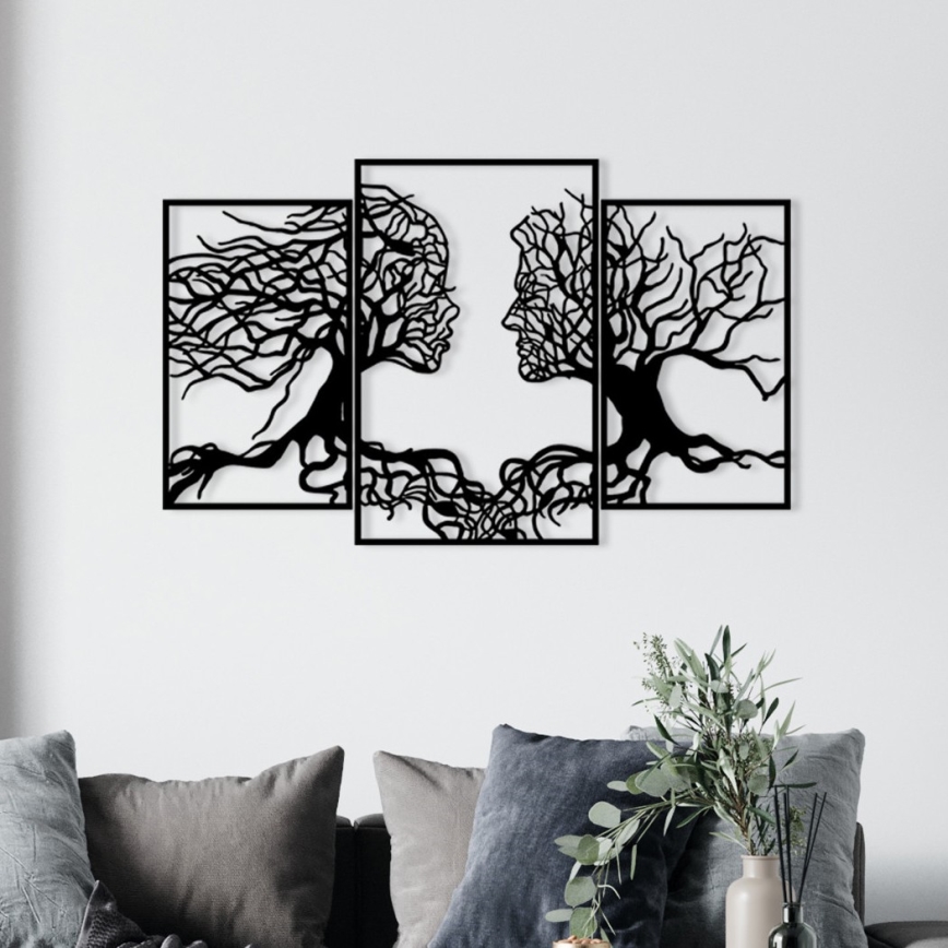 Nástěnná dekorace 116x71 cm strom života kov