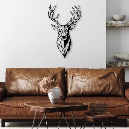 Nástěnná dekorace 42x70 cm jelen kov