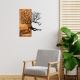 Nástěnná dekorace 45x58 cm strom života dřevo/kov
