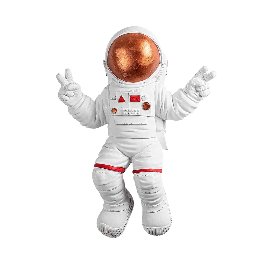 Nástěnná dekorace 47x35 cm astronaut měděná