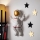 Nástěnná dekorace 47x35 cm astronaut zlatá