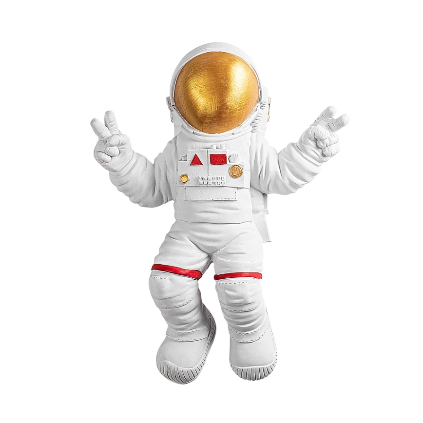 Nástěnná dekorace 47x35 cm astronaut zlatá