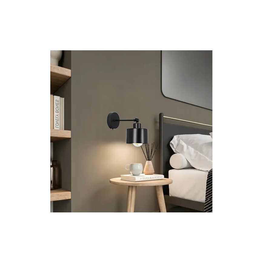 Nástěnná lampa 1xE27/20W/230V černá