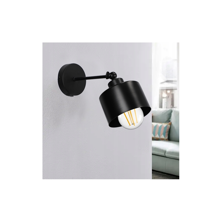 Nástěnná lampa 1xE27/20W/230V černá