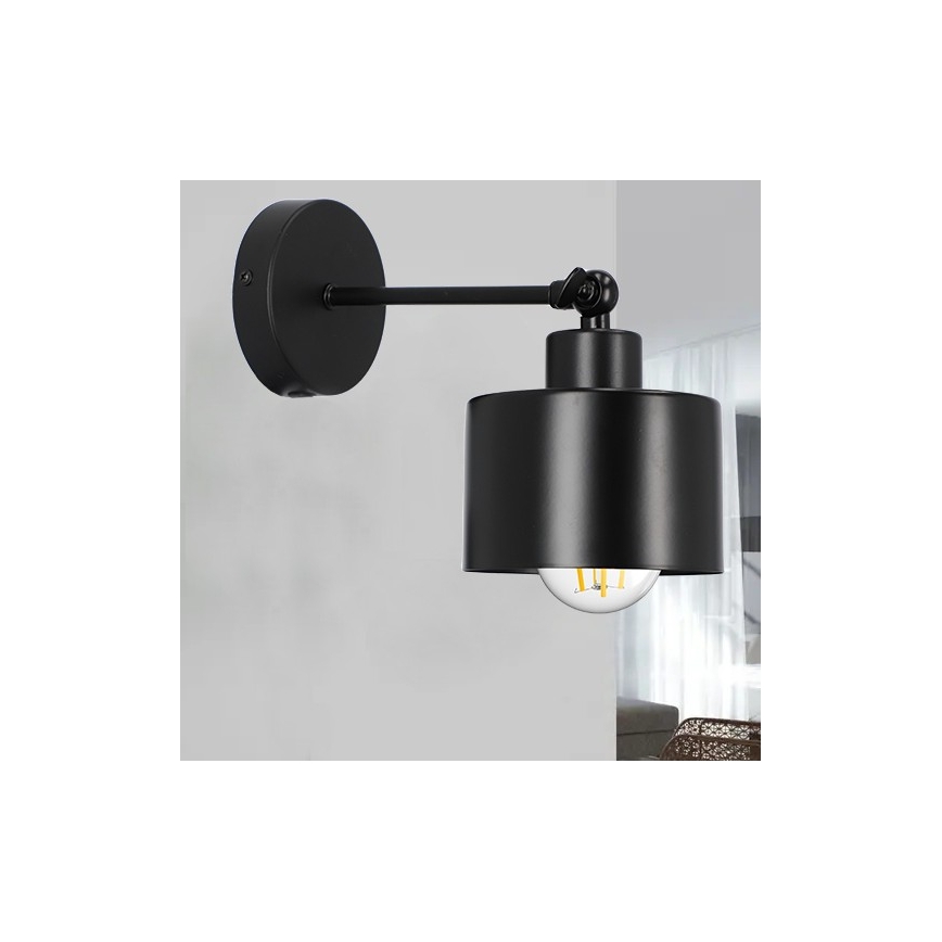 Nástěnná lampa 1xE27/20W/230V černá