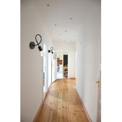 Nástěnná lampa 1xE27/20W/230V černá