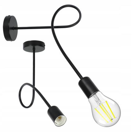 Nástěnná lampa 1xE27/20W/230V černá