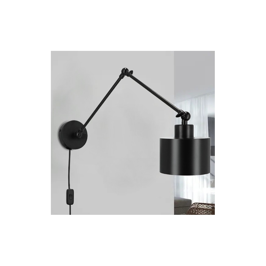 Nástěnná lampa 1xE27/20W/230V černá