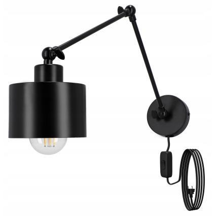 Nástěnná lampa 1xE27/20W/230V černá