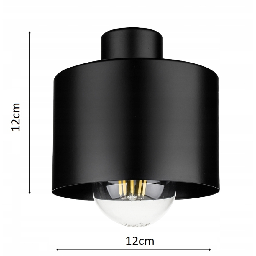 Nástěnná lampa 1xE27/20W/230V černá