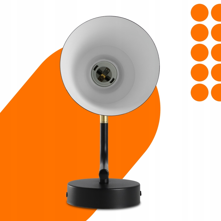 Nástěnná lampa 1xE27/20W/230V černá/zlatá