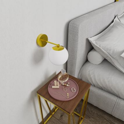 Nástěnná lampa 1xG9/40W/230V zlatá/bílá