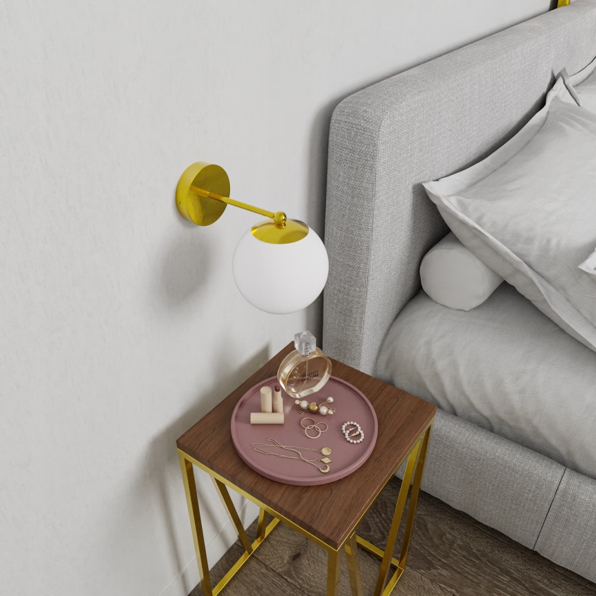 Nástěnná lampa 1xG9/40W/230V zlatá/bílá
