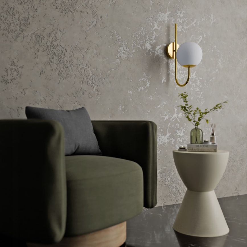 Nástěnná lampa 1xG9/40W/230V zlatá/bílá