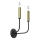 Nástěnná lampa AKASYA 2xE14/15W/230V černá/zlatá