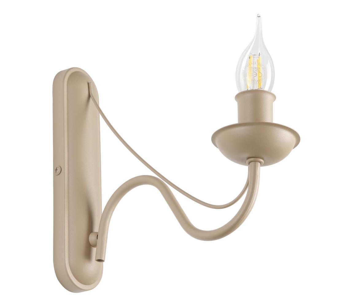 Nástěnná lampa ANTON 1xE14/60W/230V béžová KM-1.294/BEŻ – Alasans